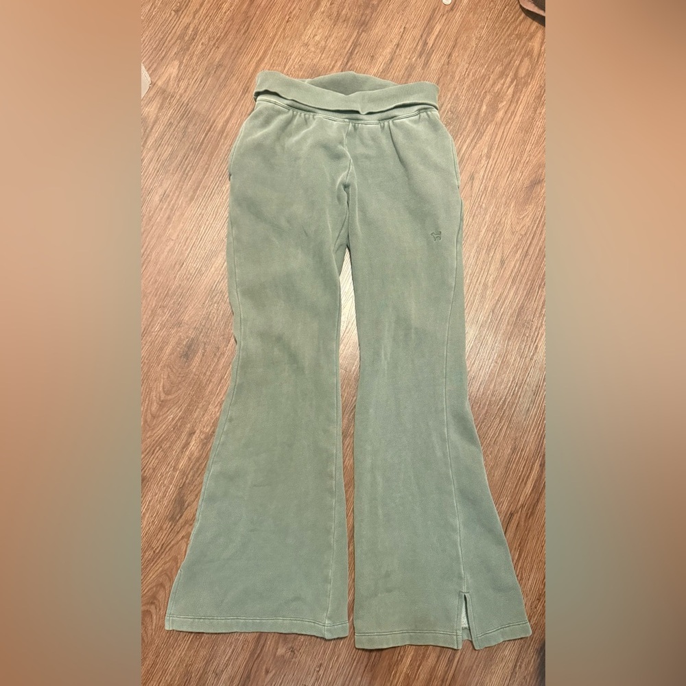 PINK Victoria's Secret foldover Flare Pants